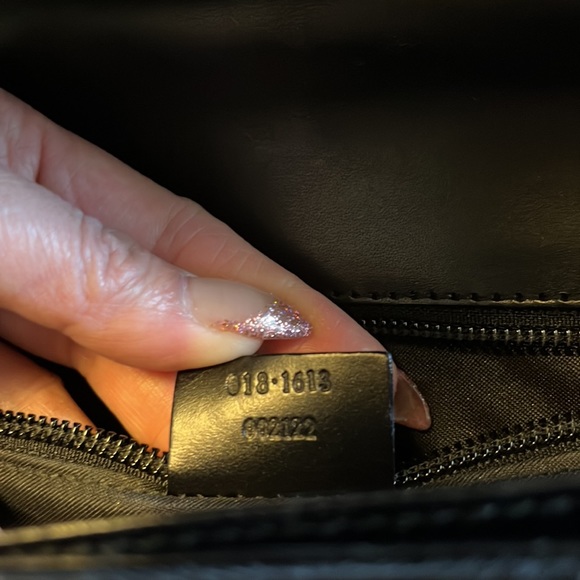 Authentic Gucci Leather & Canvas Clutch Bag with hidden wristlet - Picture 9 of 16